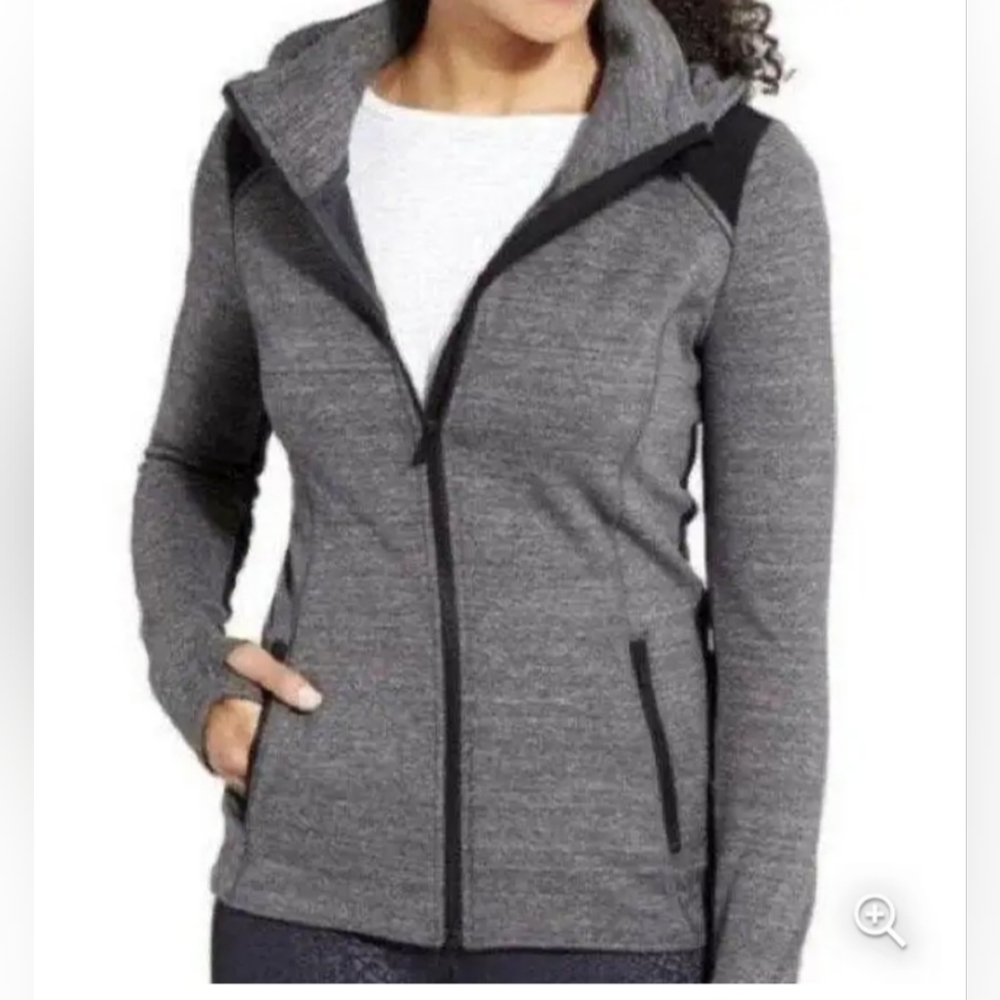 Athleta Stronger Hoodie Fleece Zip Up Hoodie Size XS